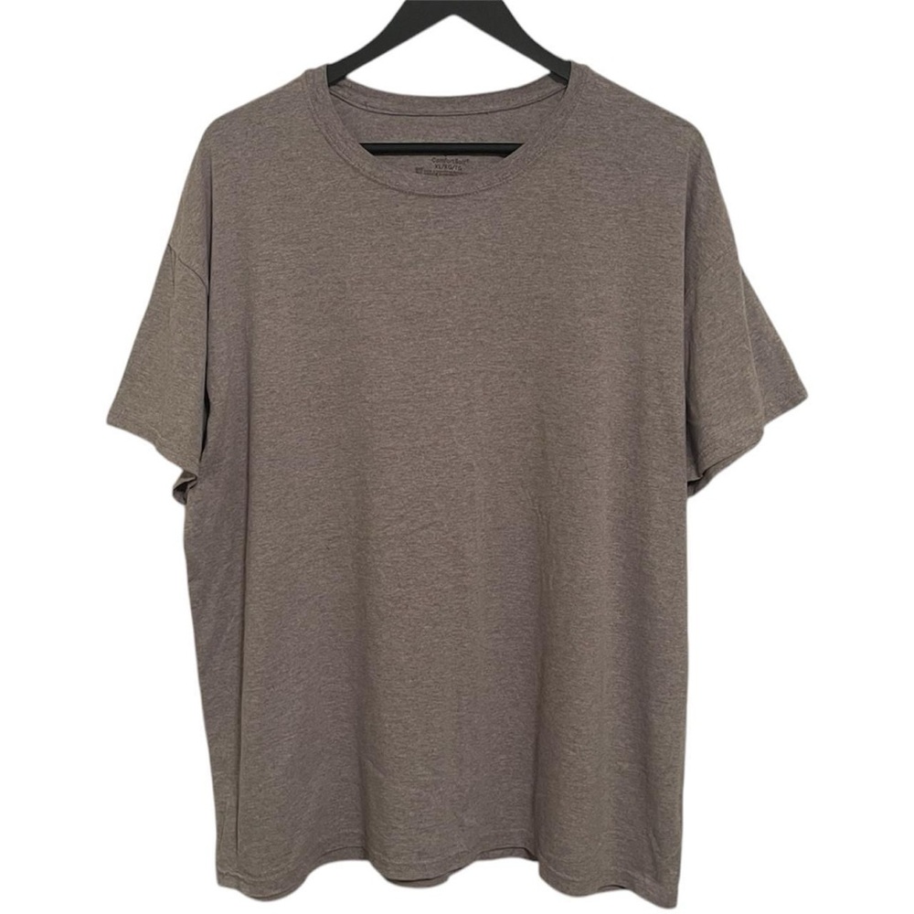 plain blank grey Hanes comfort soft Short sleeve crewneck casual T-Shirt